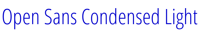 Open Sans Condensed Light フォント